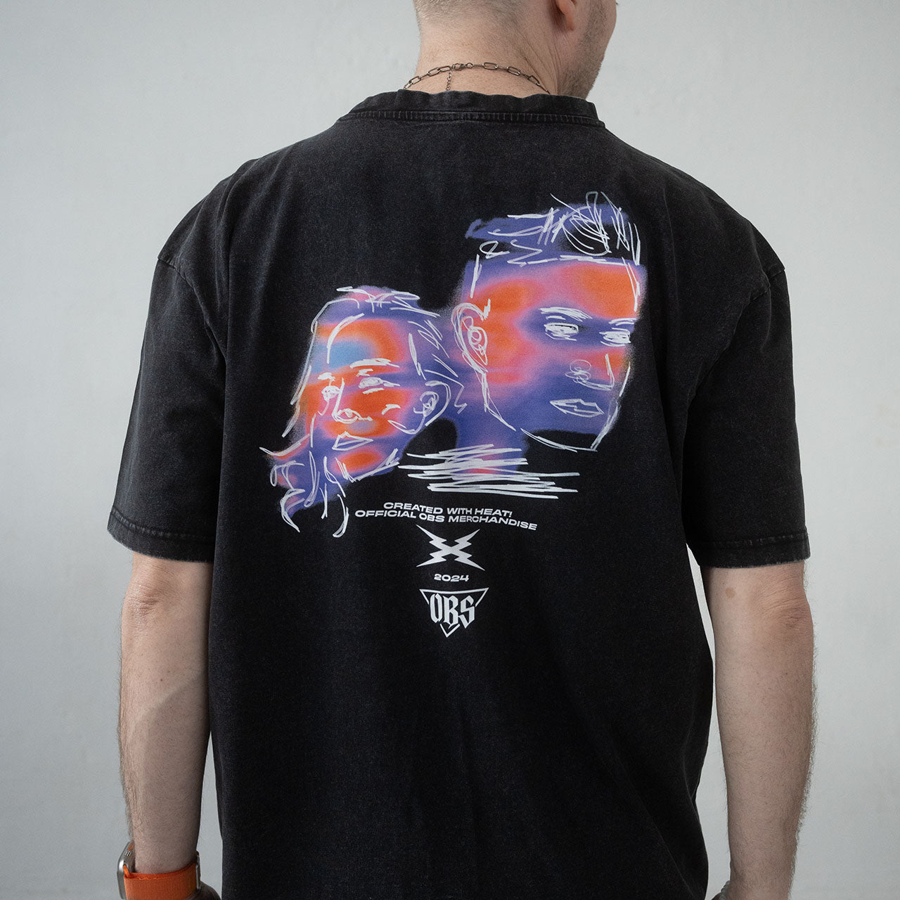OBS - Created With Heat - Shirt - Schwarz
