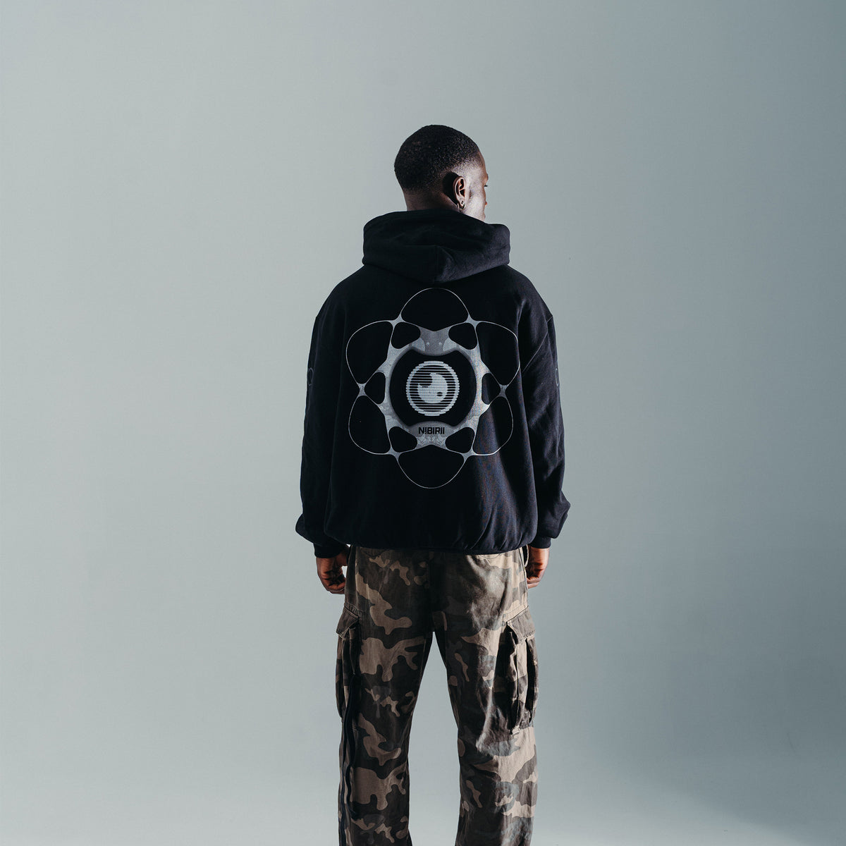 Nibirii - Abstract Flower Hoodie