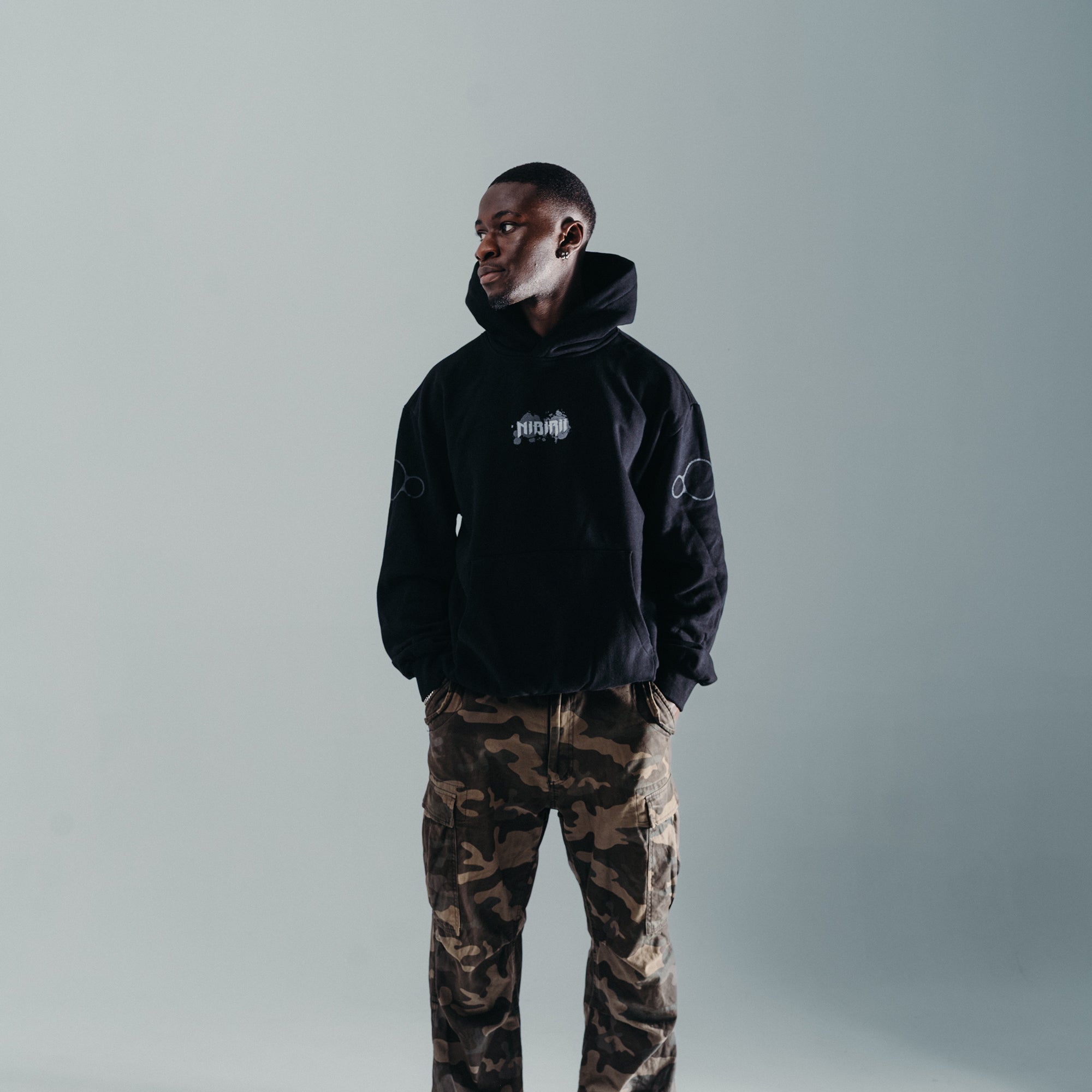 Nibirii - Abstract Flower Hoodie