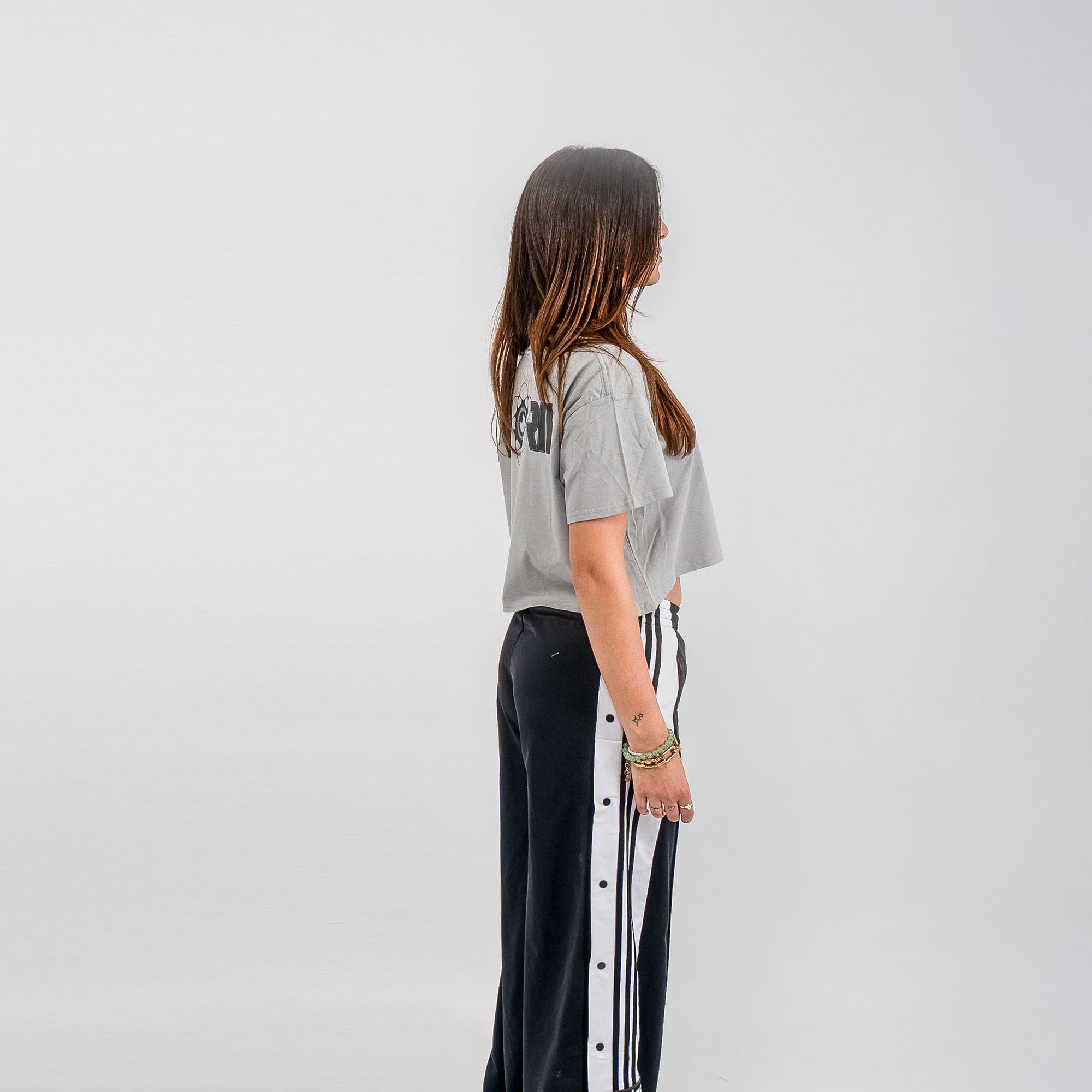 Nibirii - Abstract Flower Cropped Tee *limited restock*