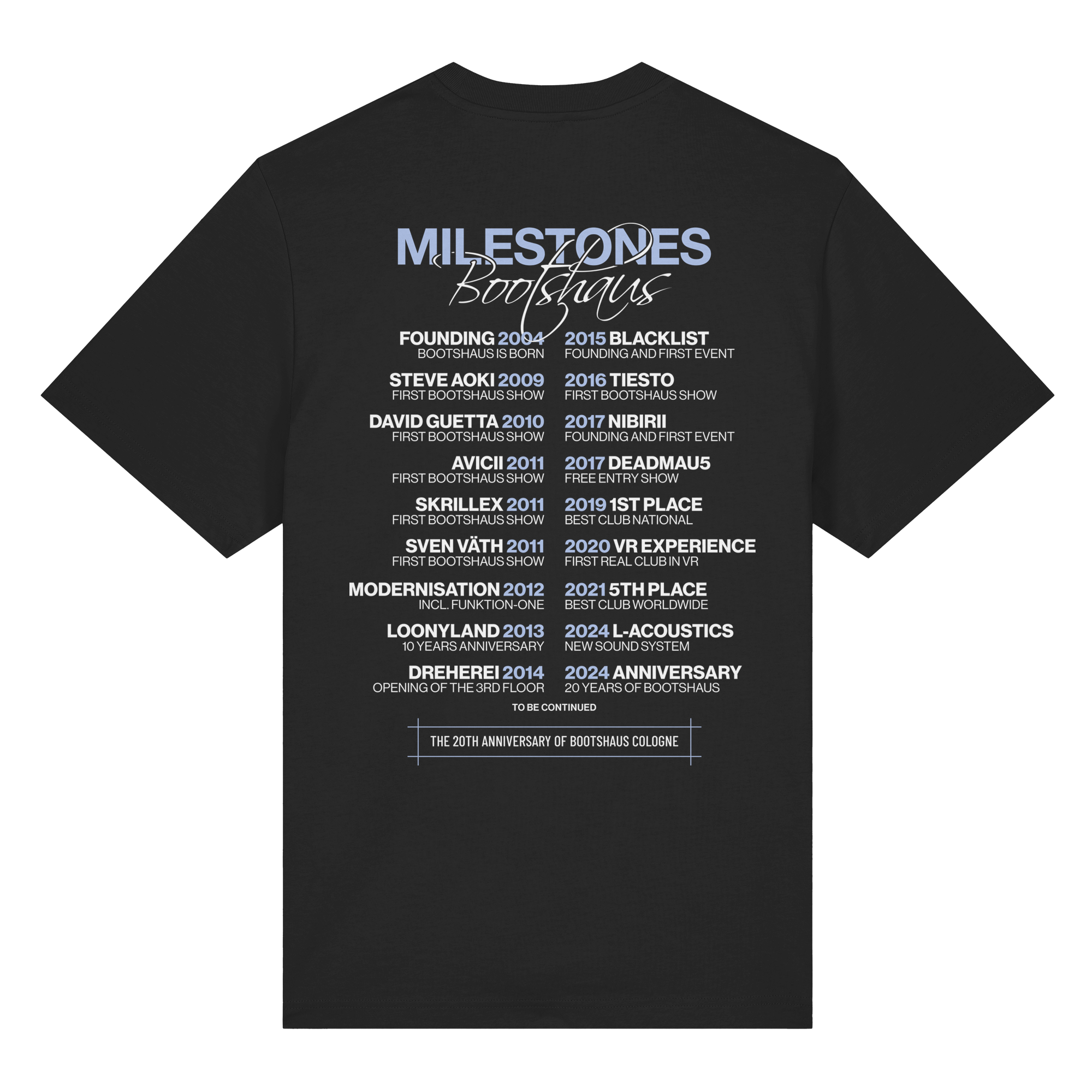 Bootshaus - Milestone T-Shirt schwarz