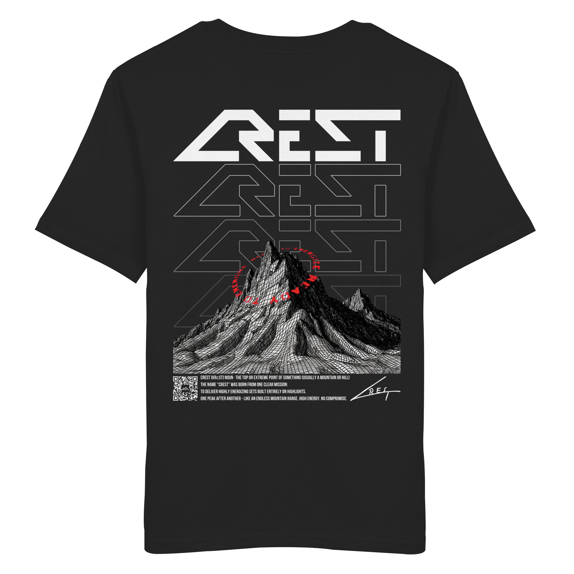 CREST // BASE TEE - REGULAR - SCHWARZ