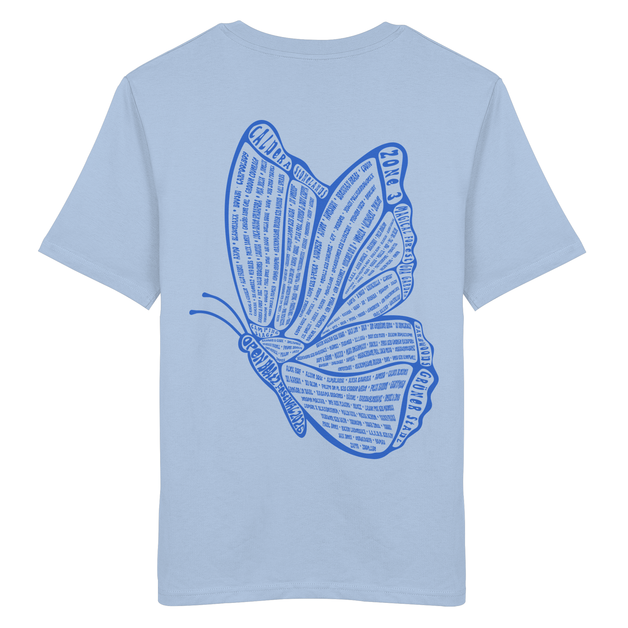 Line Up 2026 Shirt - Butterfly blau