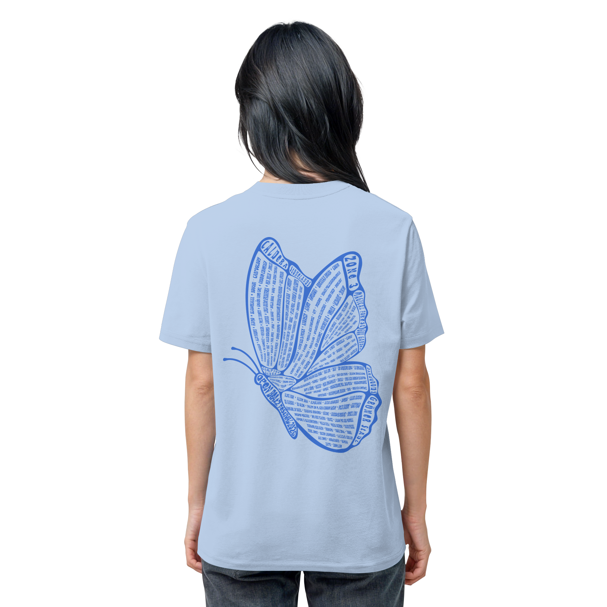 Line Up 2026 Shirt - Butterfly blau