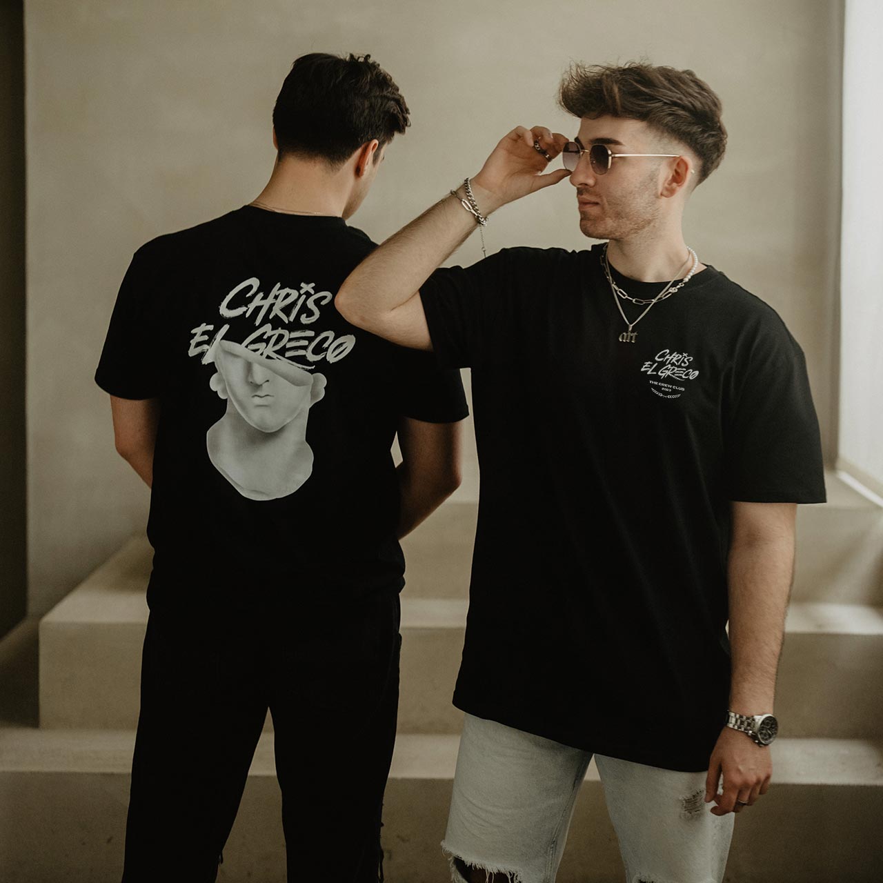 Chris El Greco - Greek Statue T-Shirt