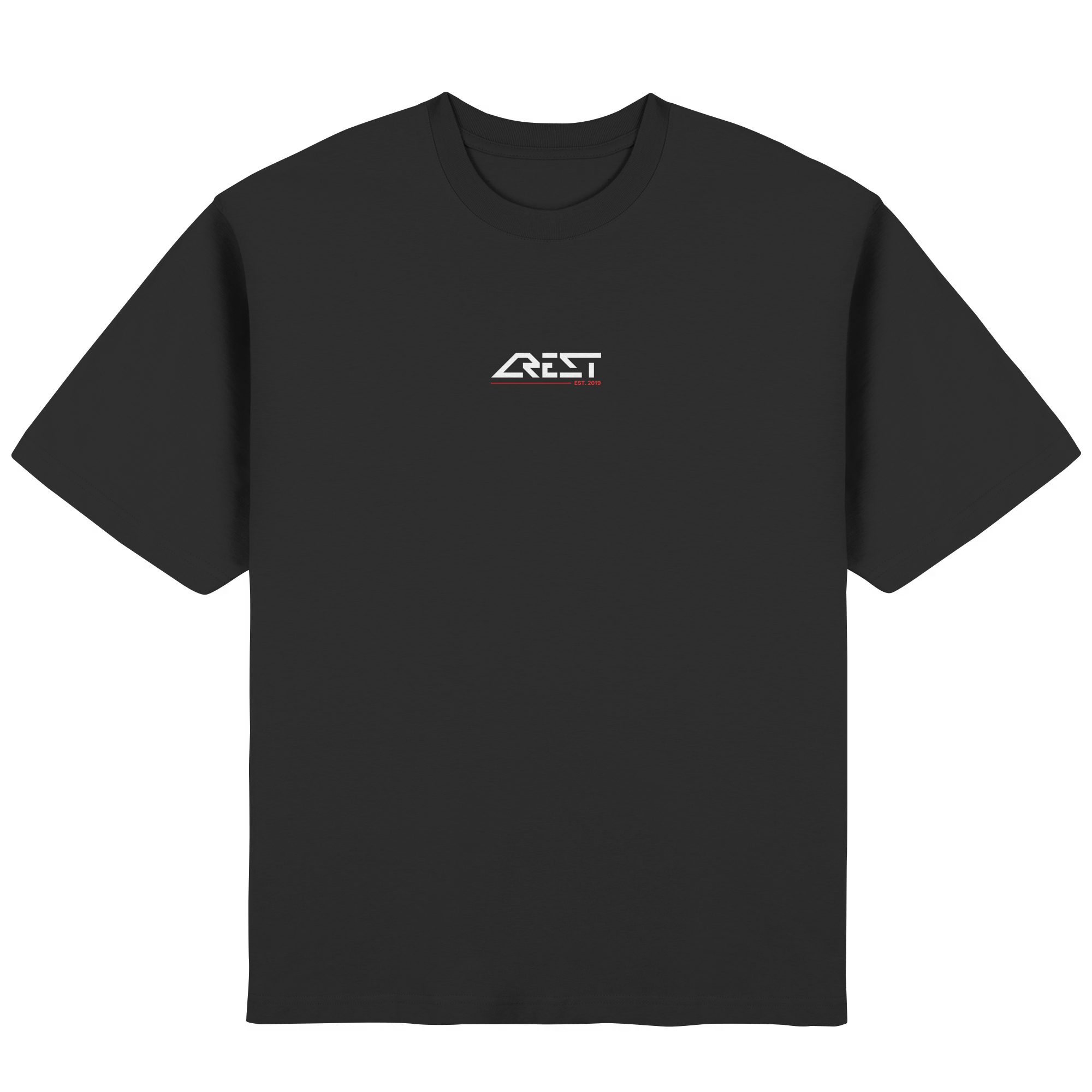 CREST // FRAME OS TEE - SCHWARZ