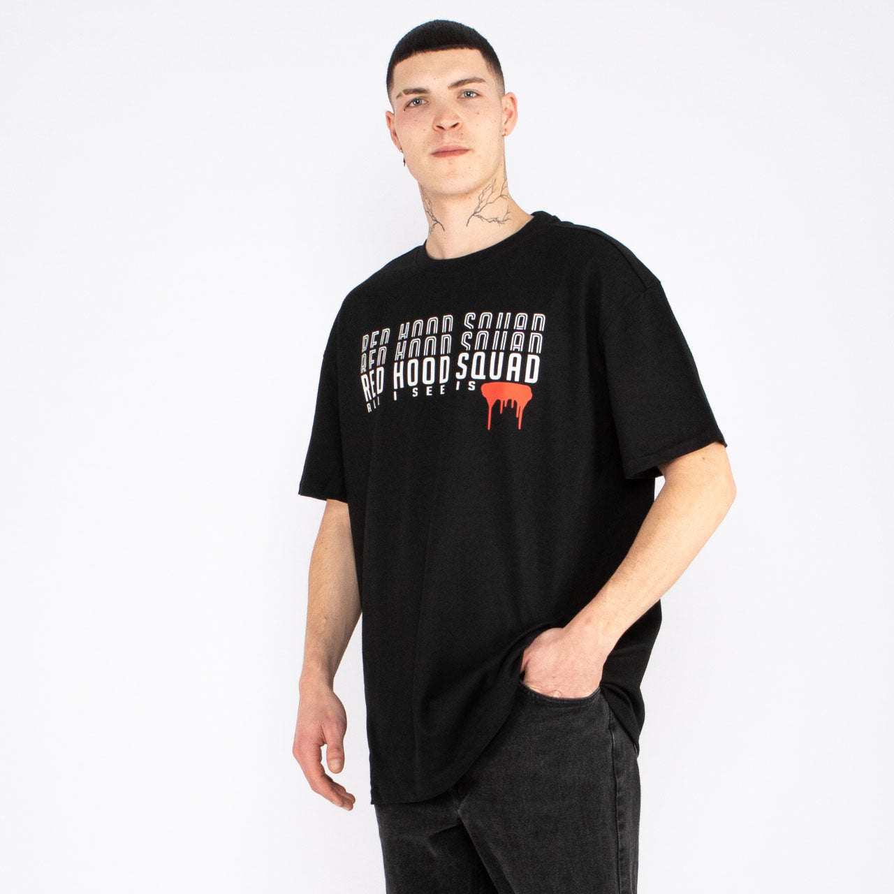 Red Hood Squad - IRWT Triple Layer Shirt schwarz