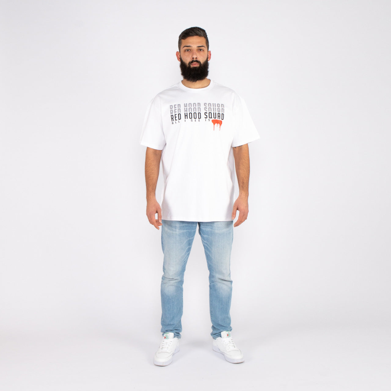 Red Hood Squad - IRWT Triple Layer Shirt weiß