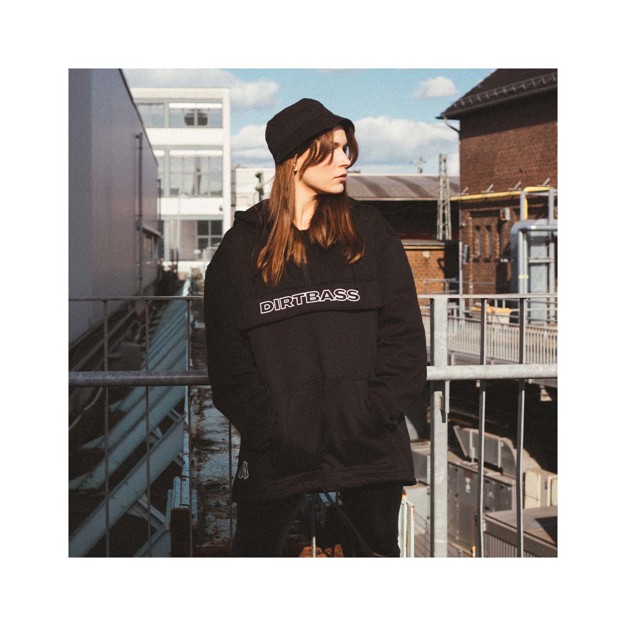 Dirtbass - Logo Half-Zip Hoodie