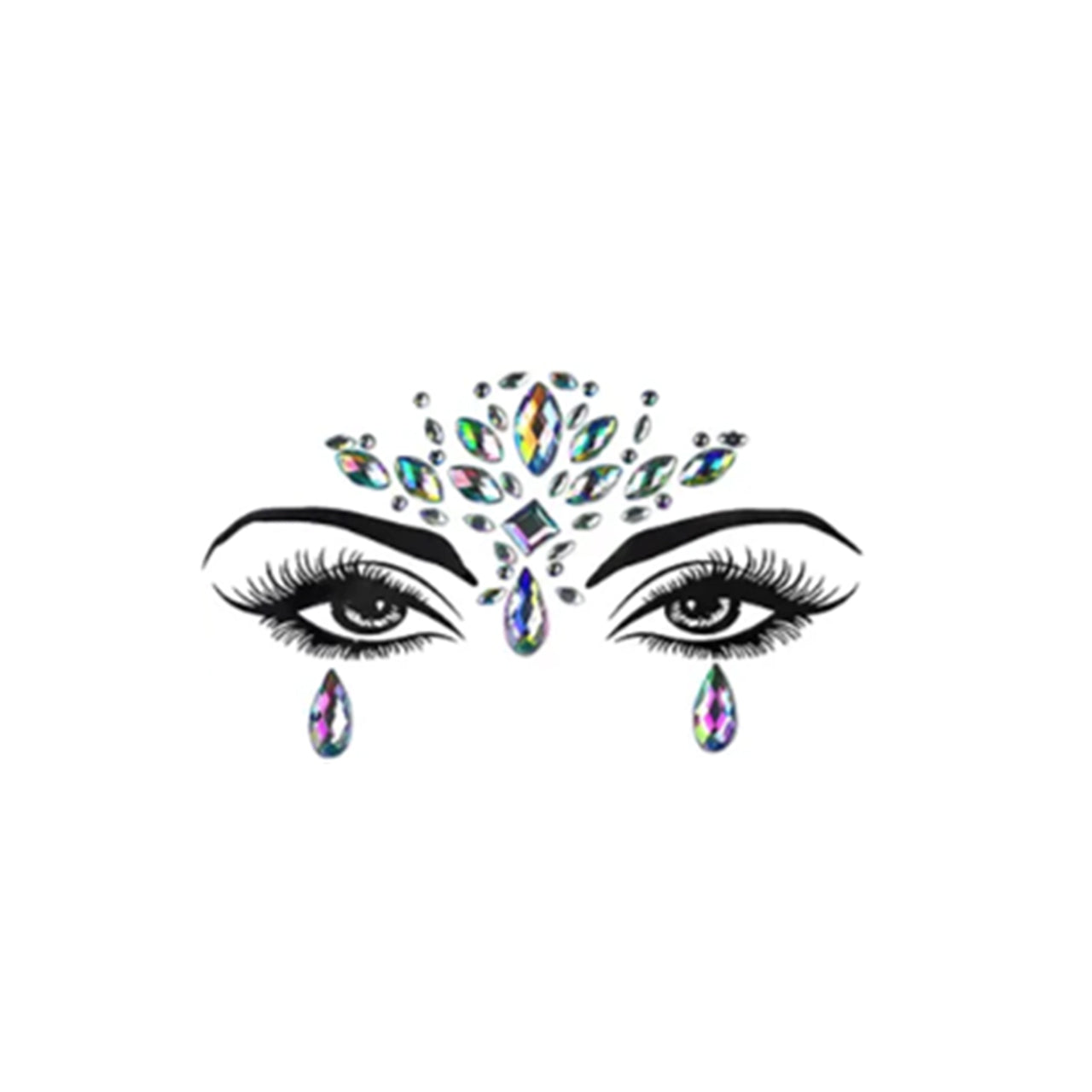 Snash - Glitzersteine selbstklebend (Facesticker)