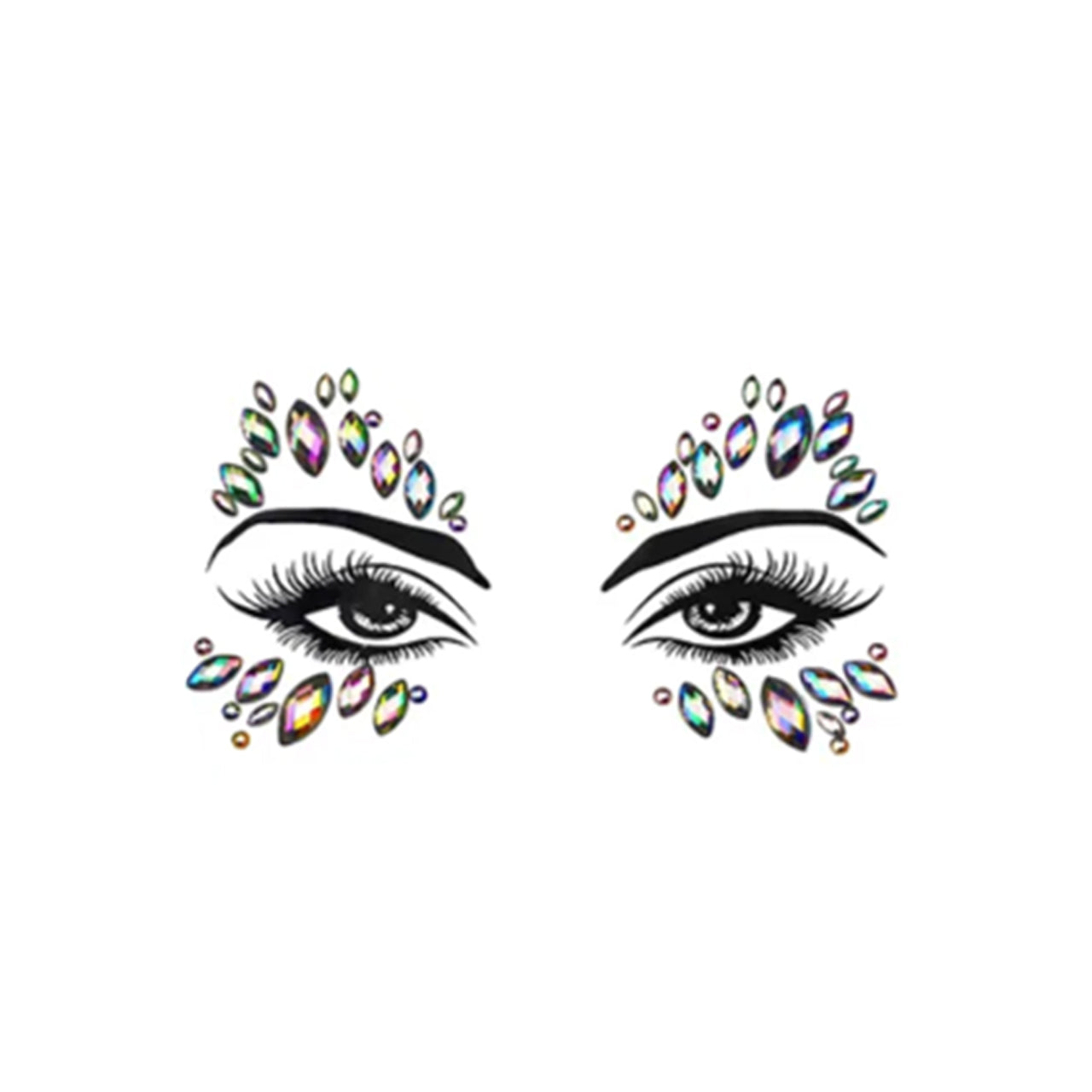 Snash - Glitzersteine selbstklebend (Facesticker)