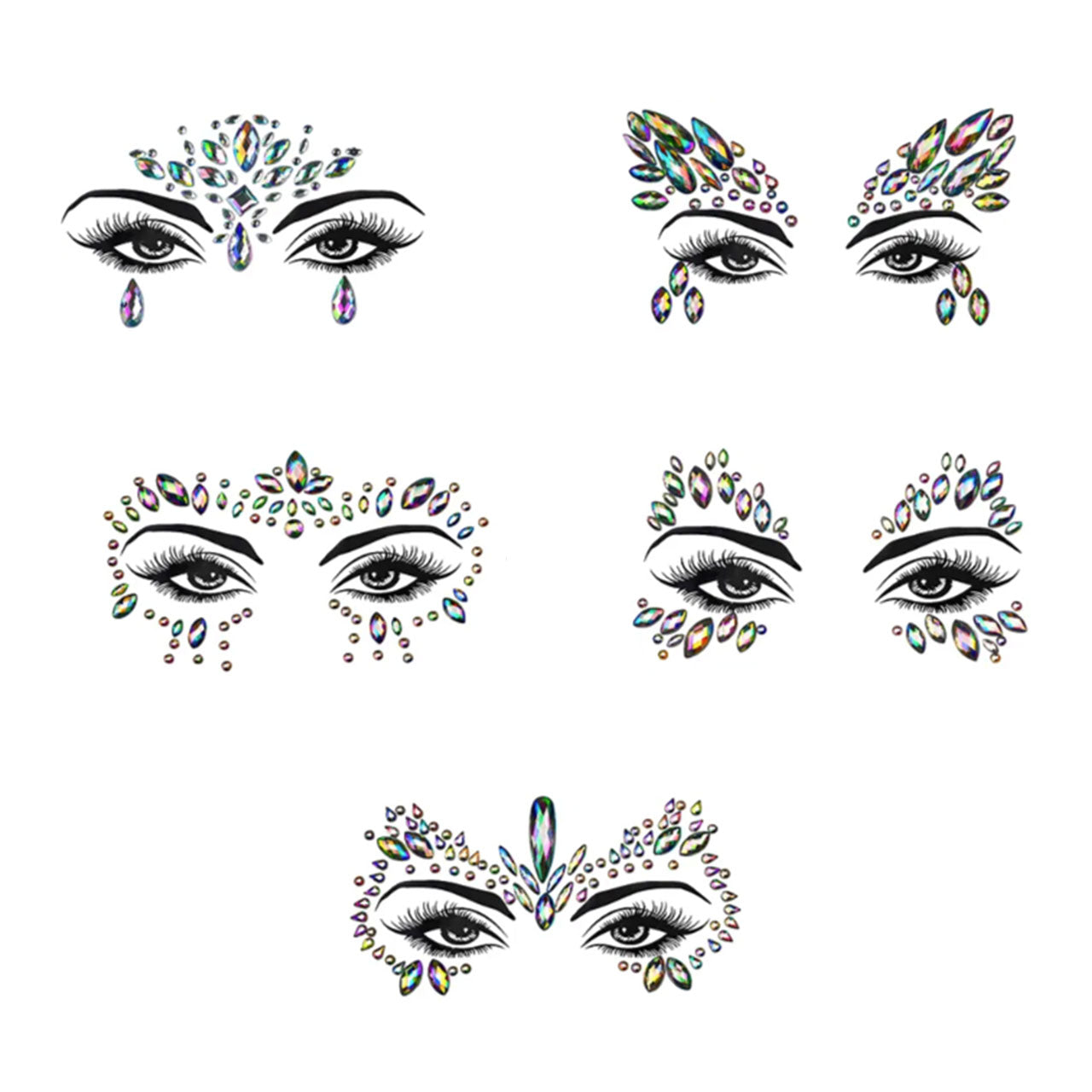 Snash - Glitzersteine selbstklebend (Facesticker)