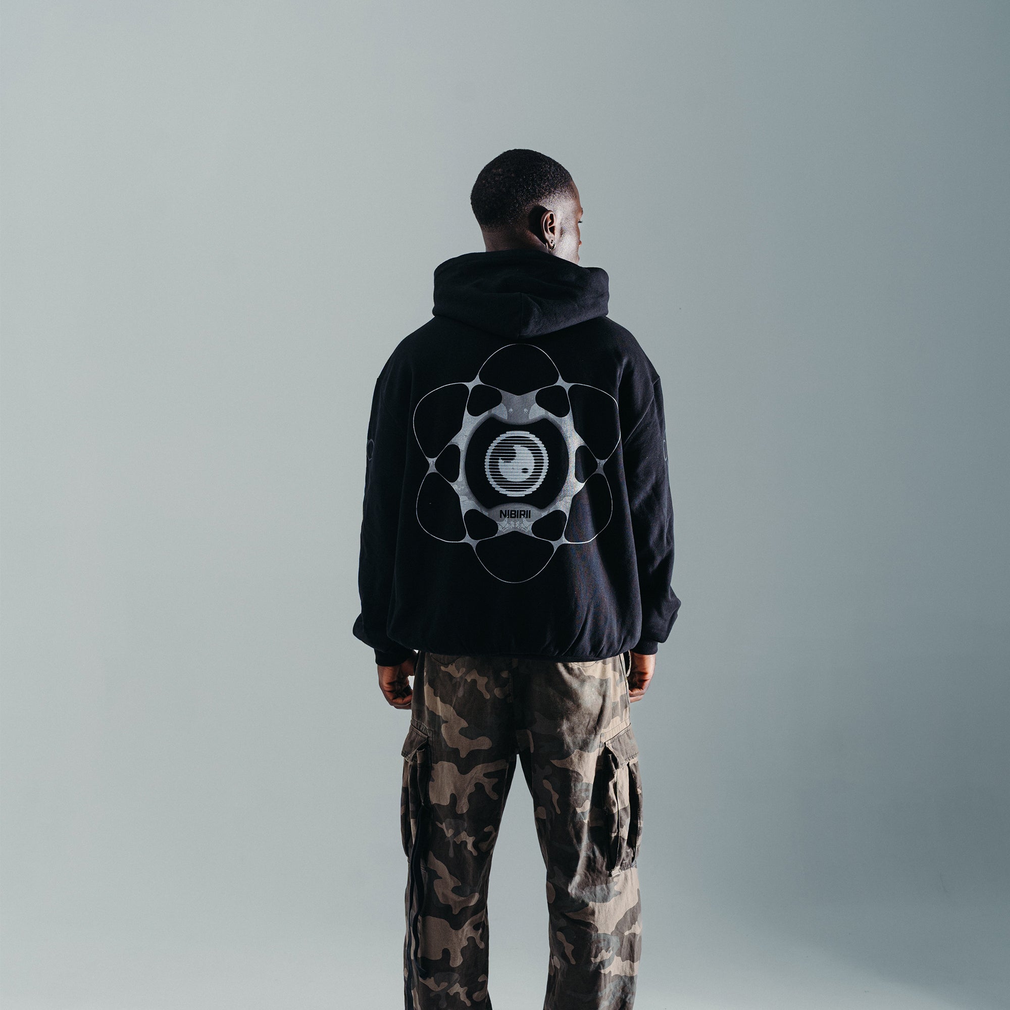 Nibirii - Abstract Flower Hoodie