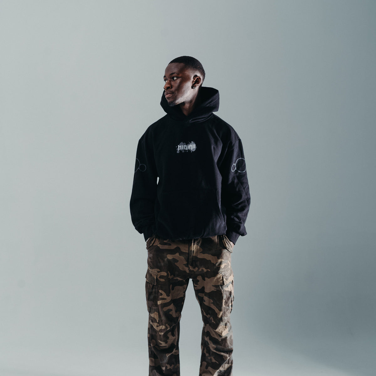 Nibirii - Abstract Flower Hoodie