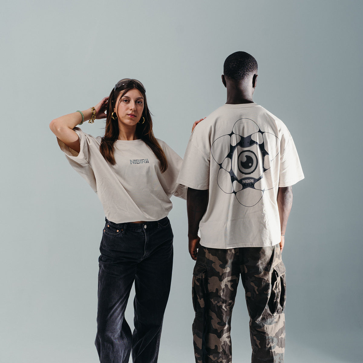 Nibirii - Abstract Flower Shirt