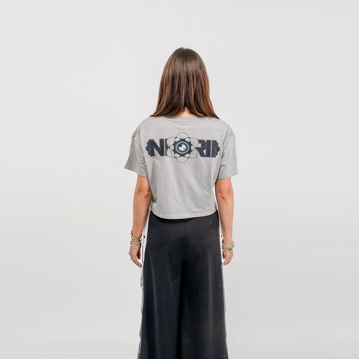 Nibirii - Abstract Flower Cropped Tee *limited restock*