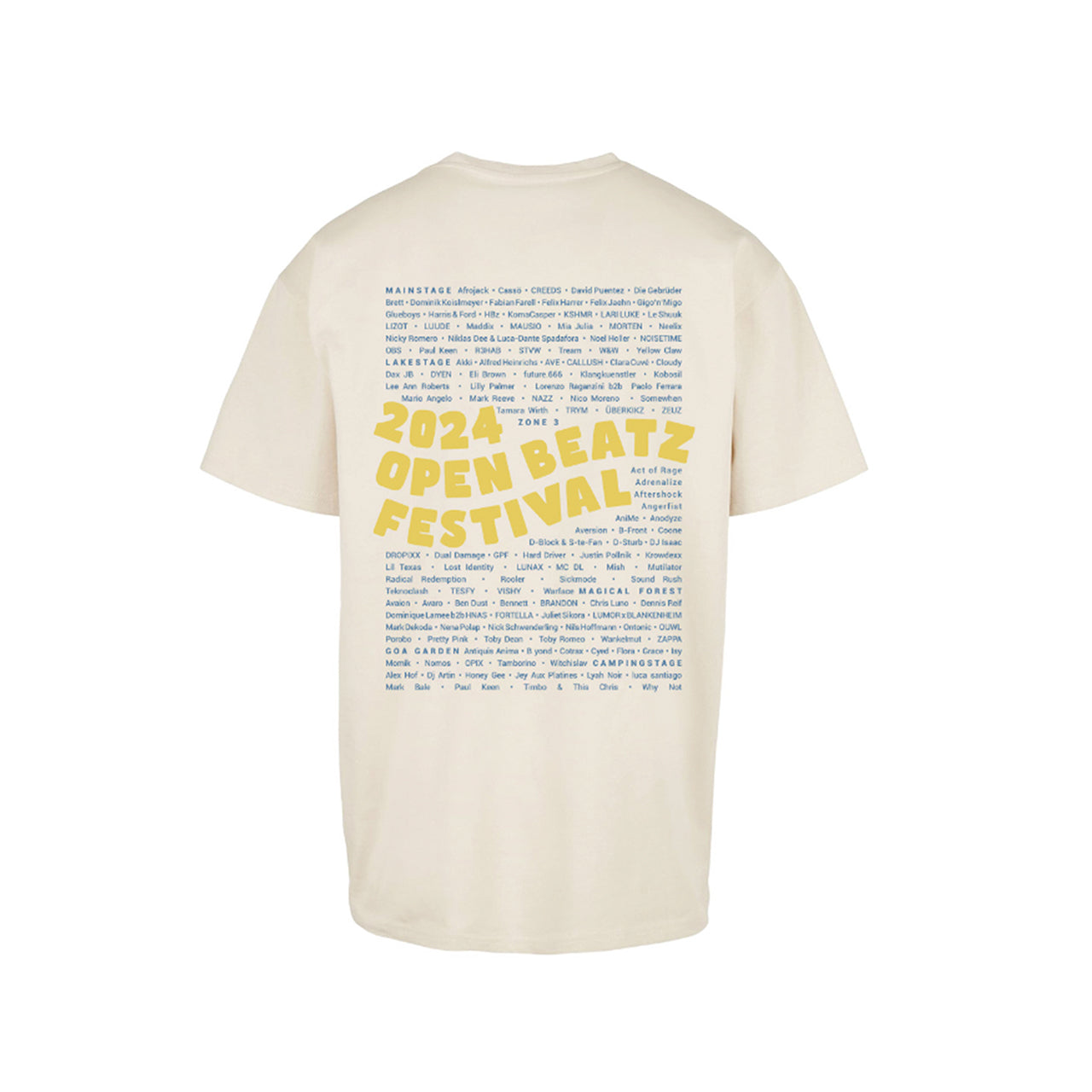 Open Beatz Festival - 2024 Line-Up Shirt Sand