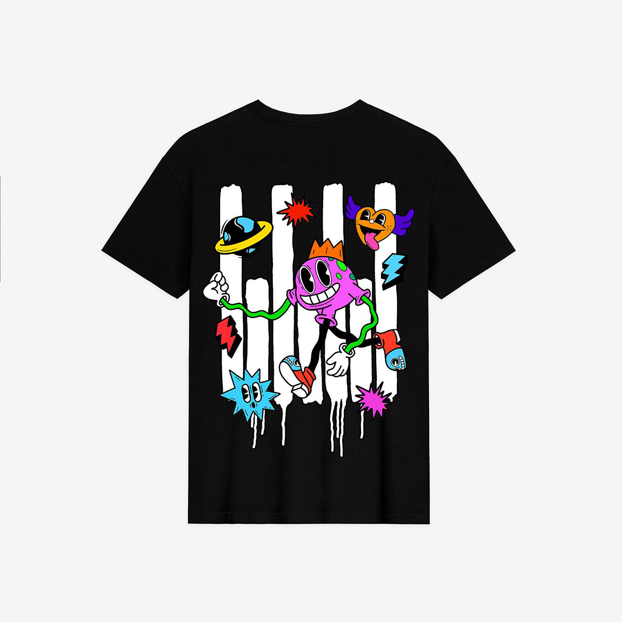 Rave Culture RC Cartoon T-Shirt - schwarz