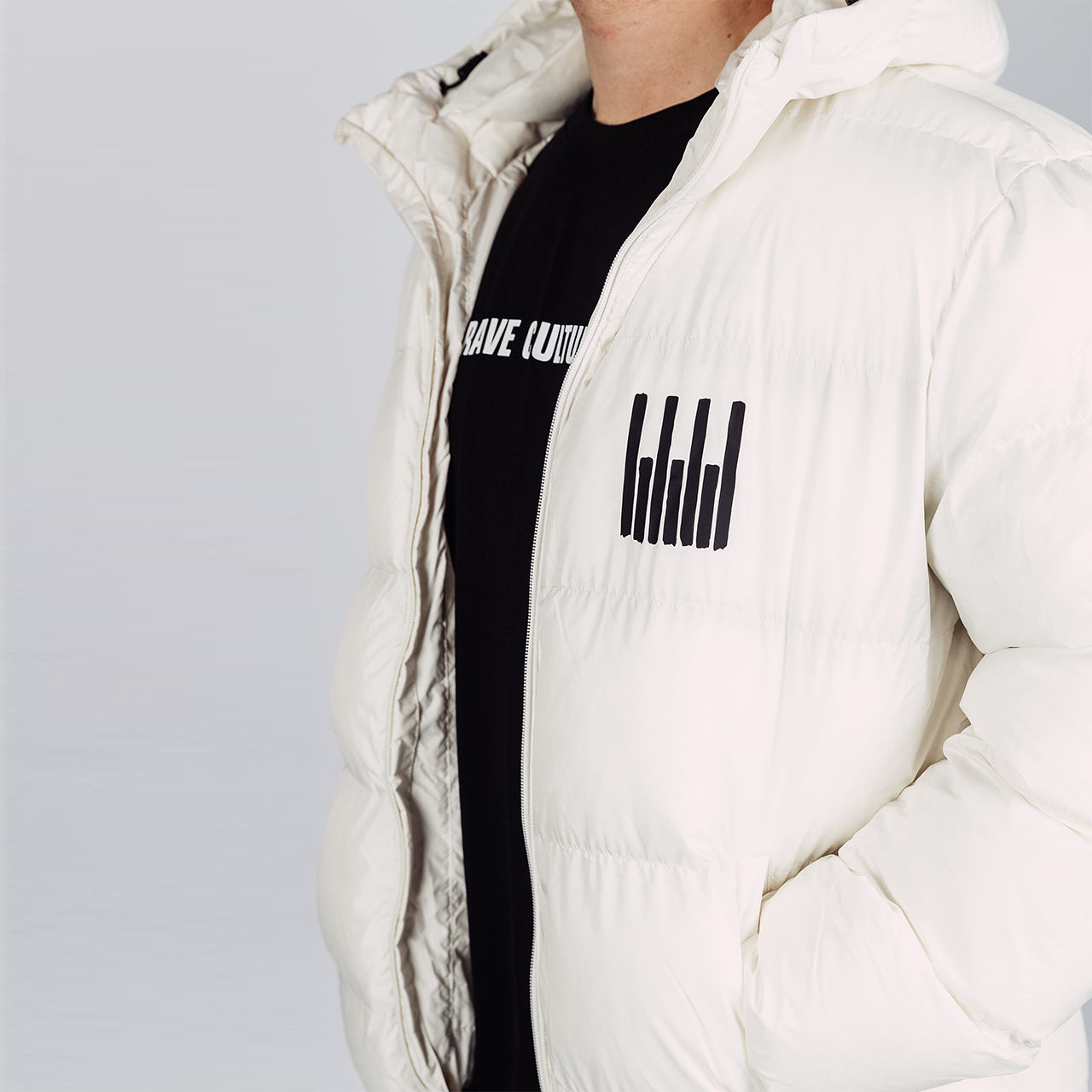 Rave Culture Puffer Jacket - weiß