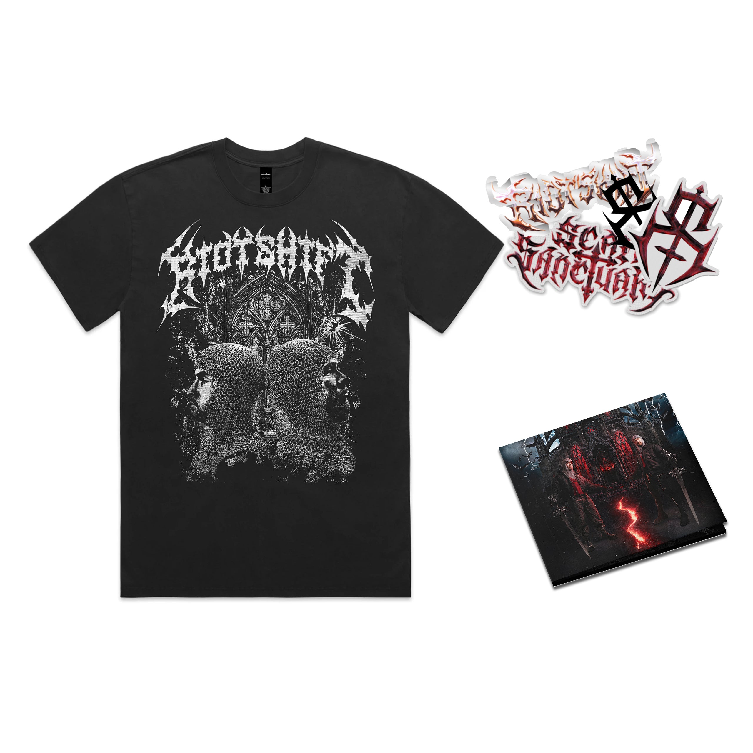 Riot Shift - Scar Sanctuary - BUNDLE // CD + Shirt + Sticker Pack *PRE ORDER*
