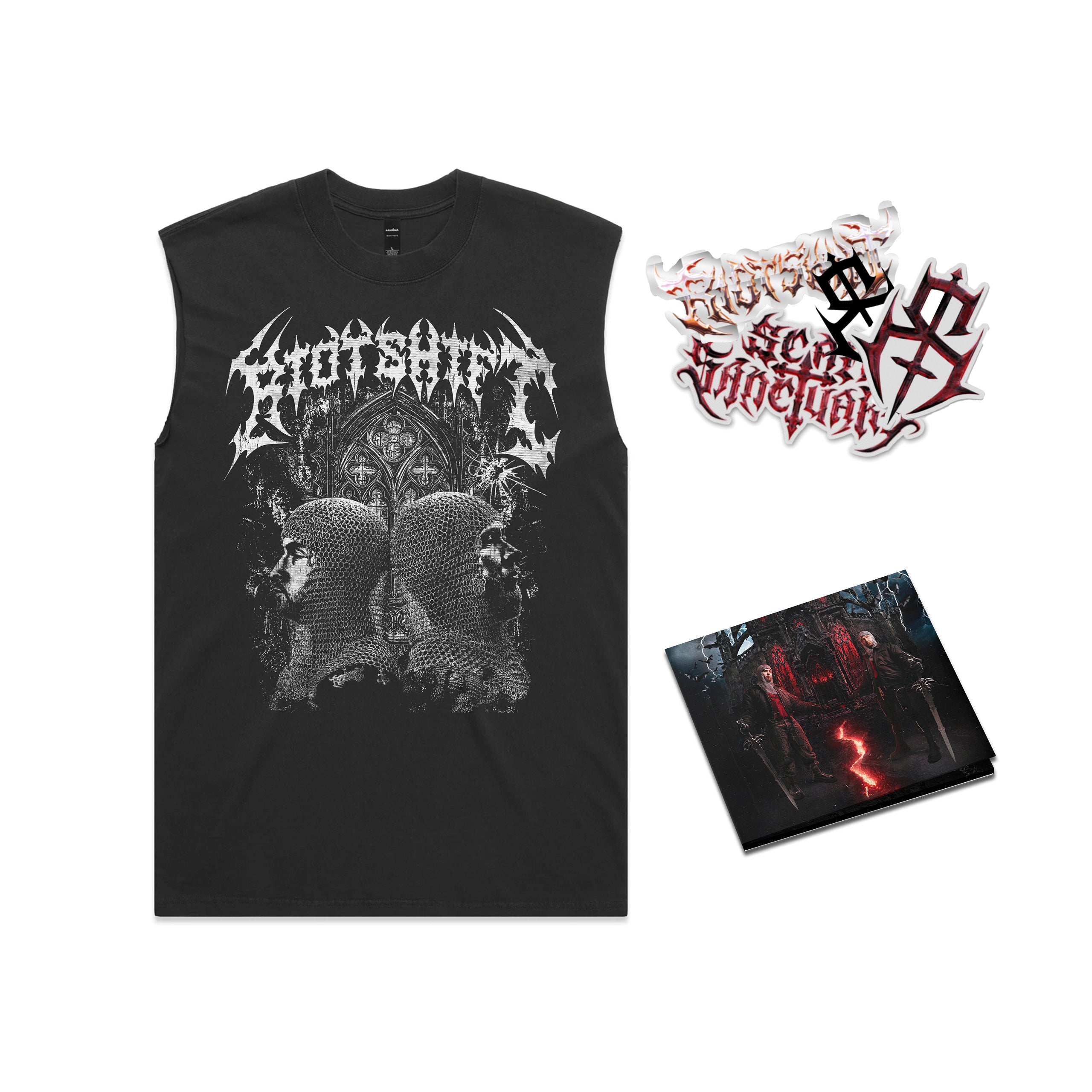 Riot Shift - Scar Sanctuary - BUNDLE // CD + Sleeveless + Sticker Pack *PRE ORDER*