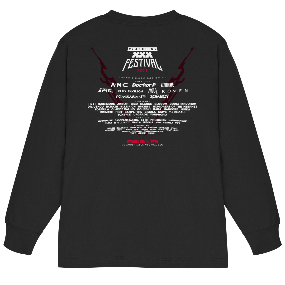 Blacklist - Blacklist Festival 2026 Line Up Longsleeve *online only*