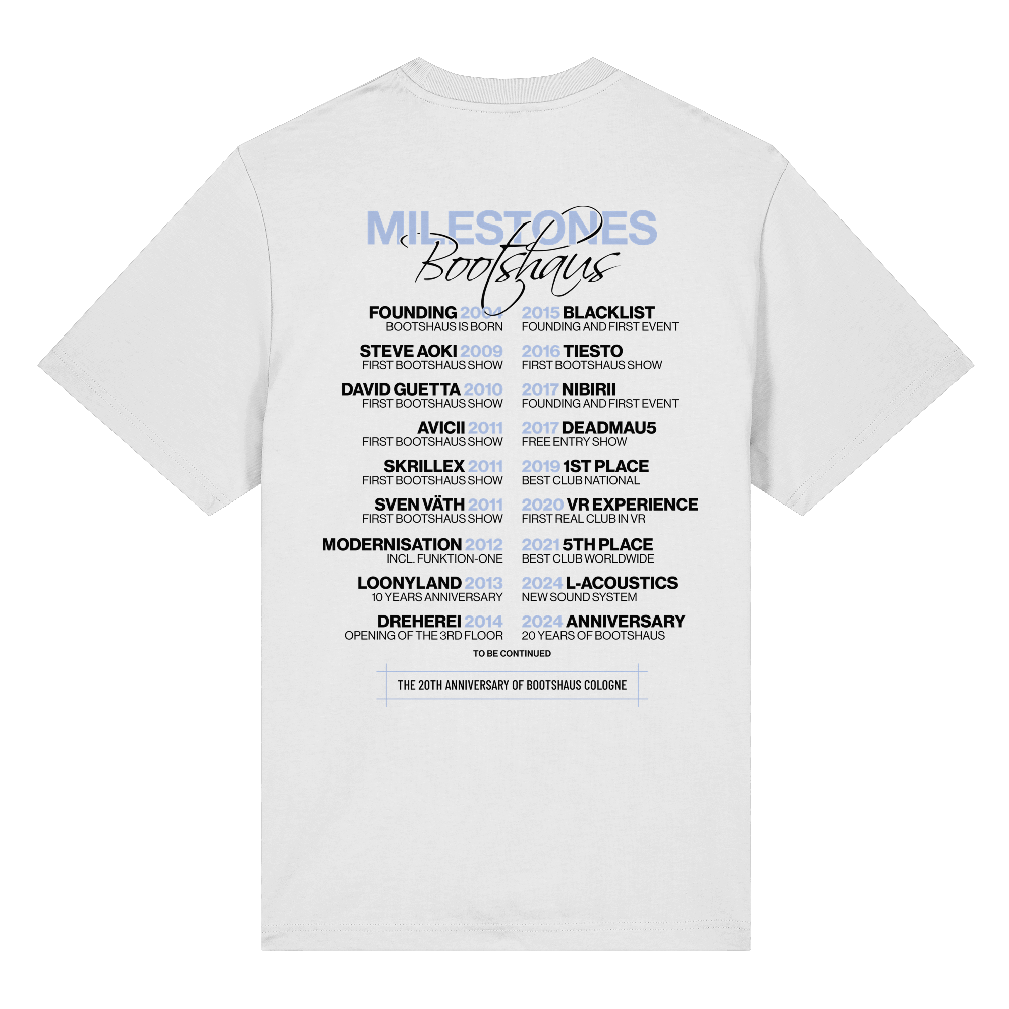 Bootshaus - Milestone T-Shirt weiß