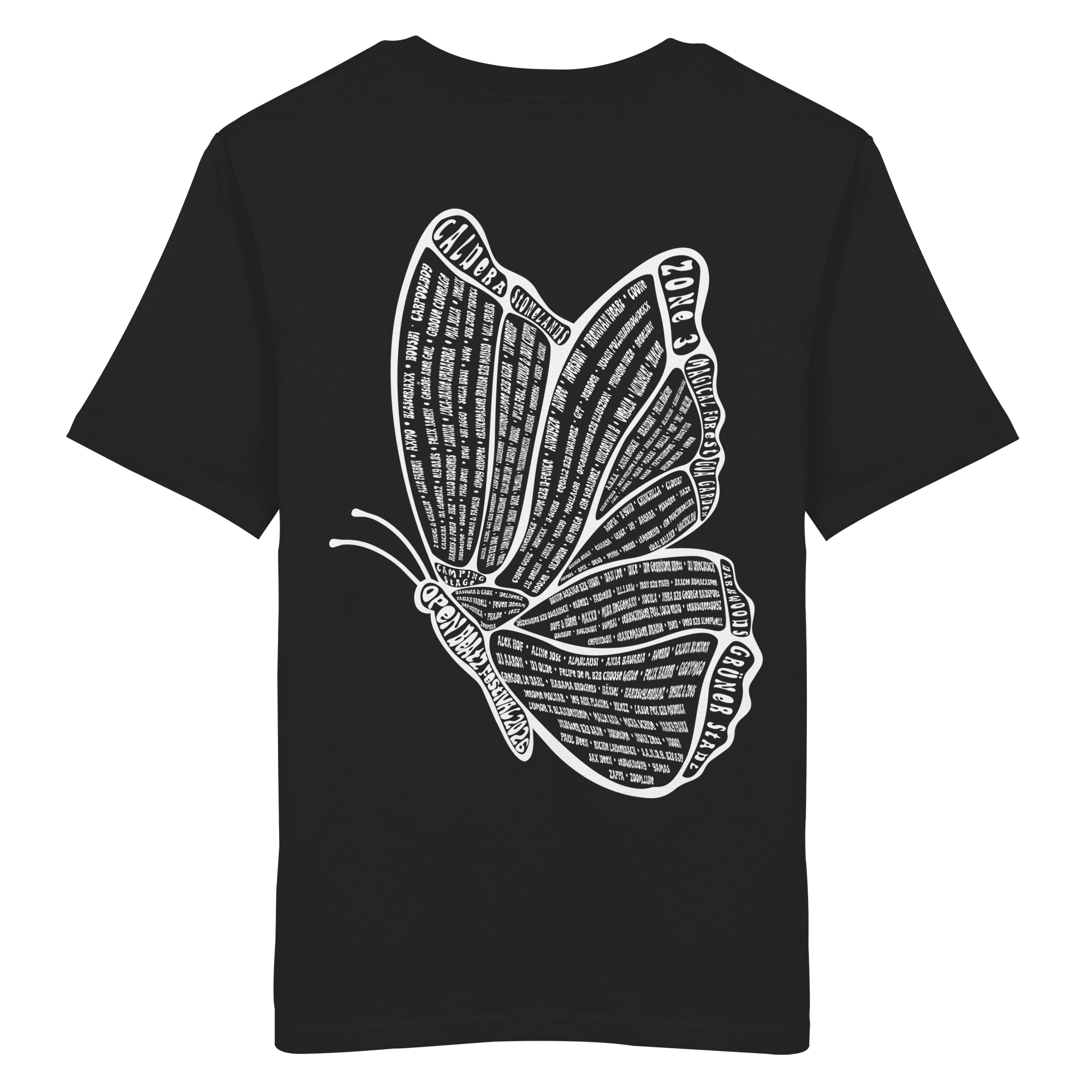 Line Up 2026 Shirt - Butterfly schwarz