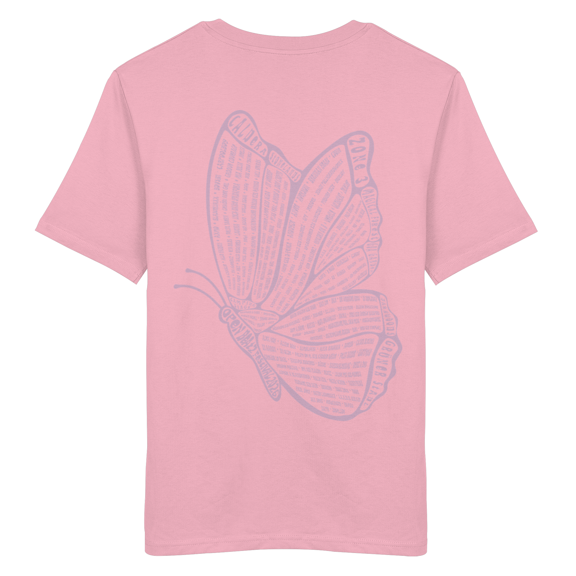 Line Up 2026 Shirt - Butterfly rosa