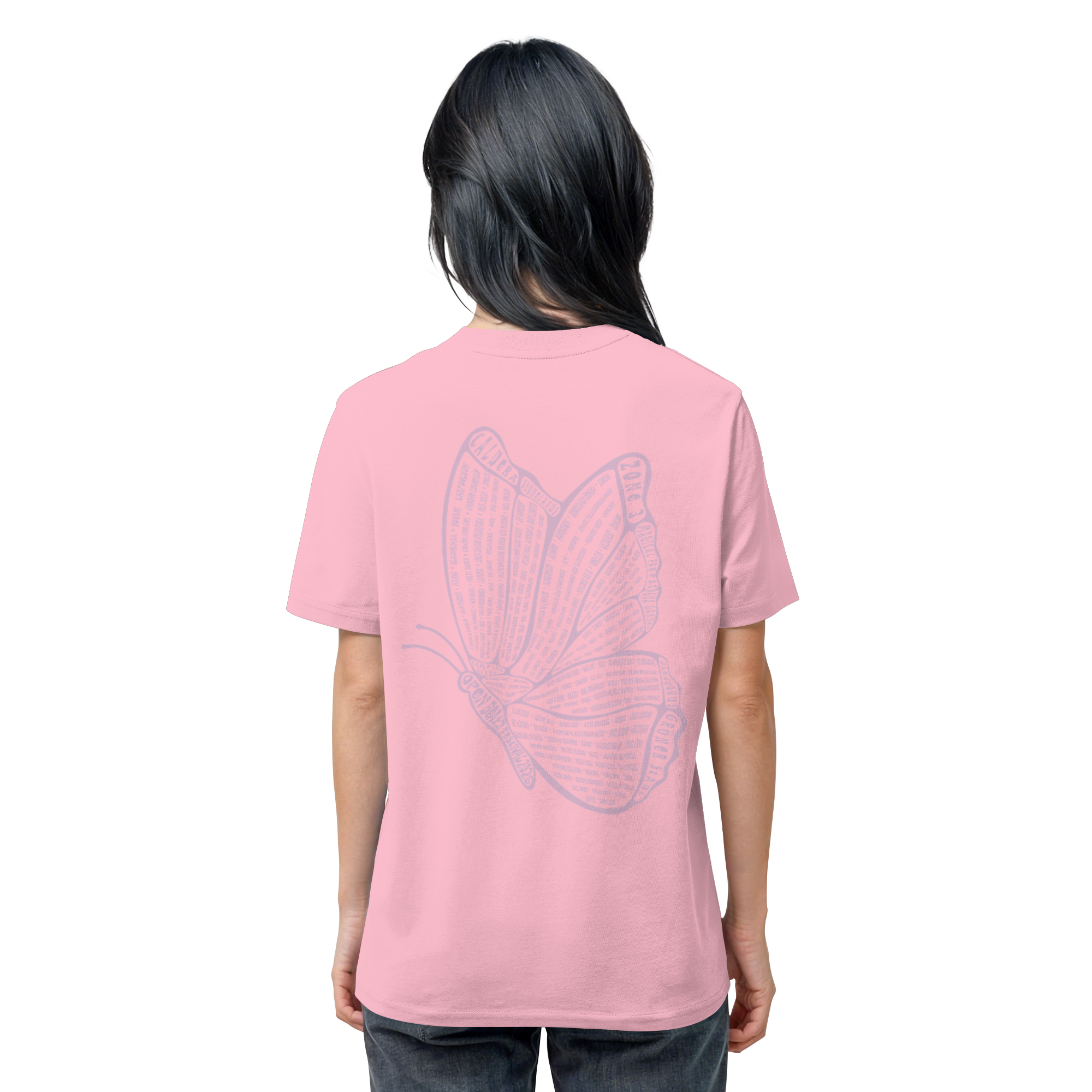 Line Up 2026 Shirt - Butterfly rosa