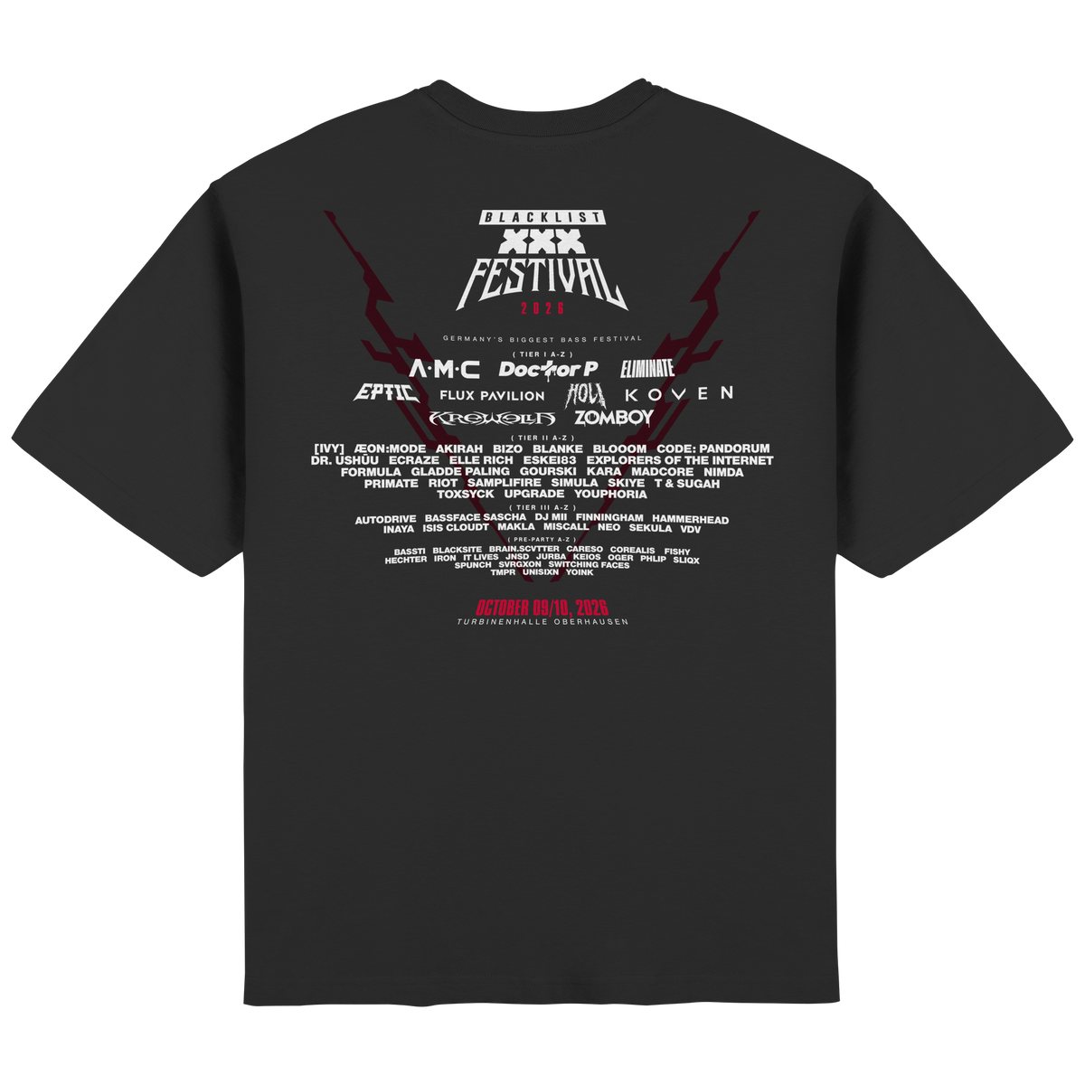Blacklist - Blacklist Festival 2026 Line Up T-Shirt *online only*