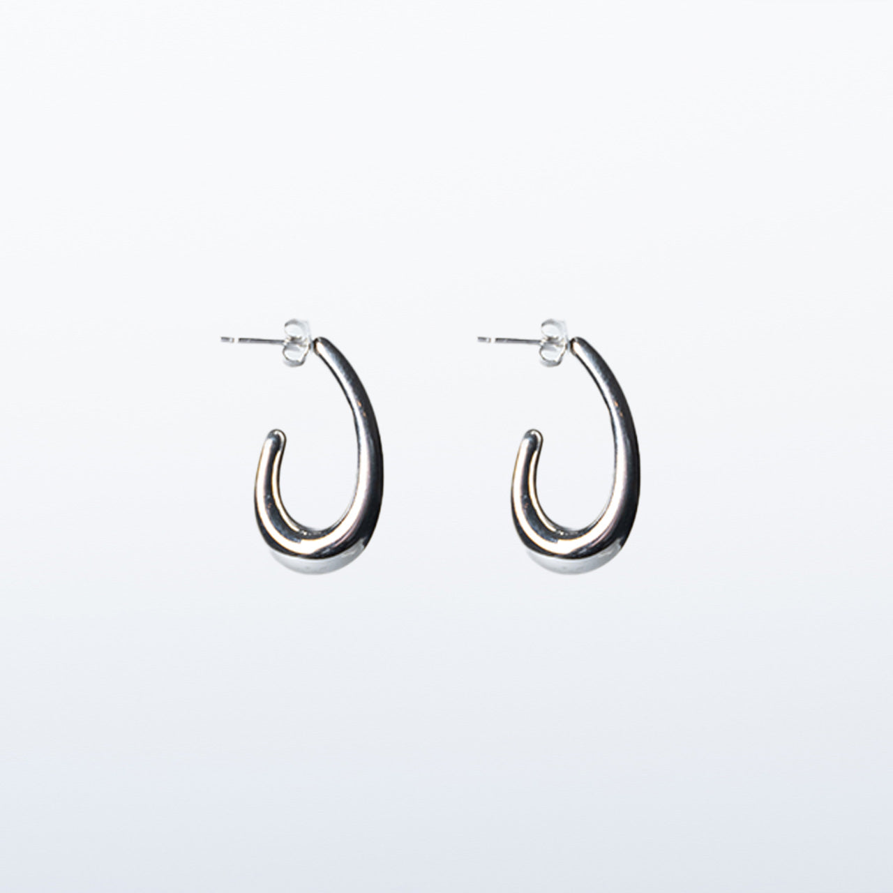 Snash - Earrings "Creoles oval" silver